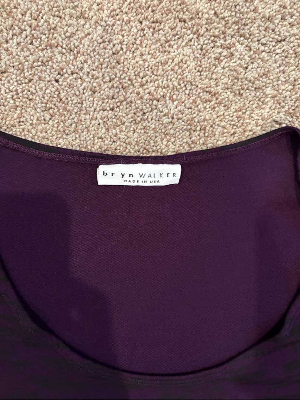 bryn Walker Plum Scoop Neck Long Sleeve Tunic - Picture 3 of 4